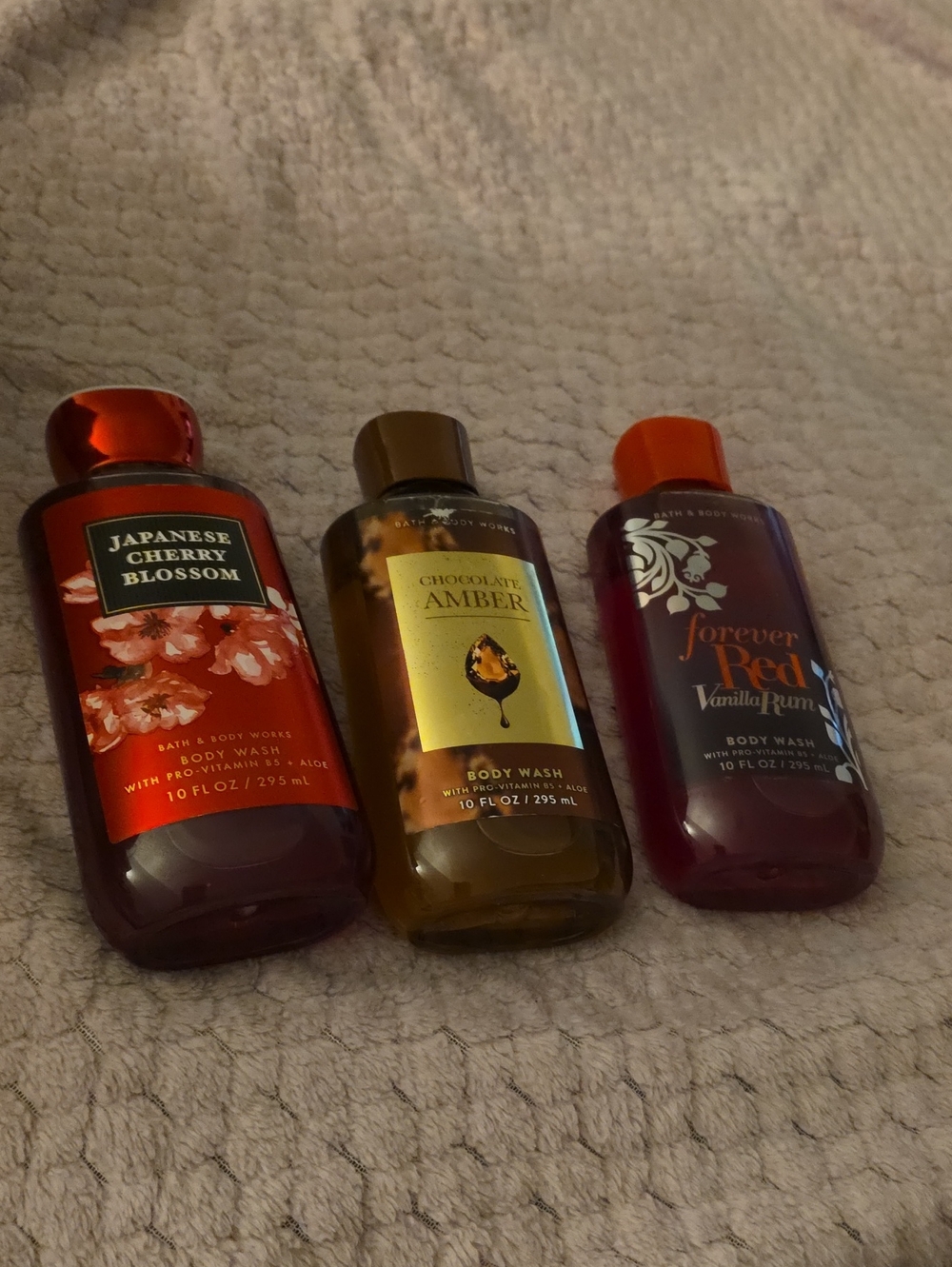 Bundle Of 3 BBW Chocolate Amber. Japannese Cherry Blossom And Forever Red Discon